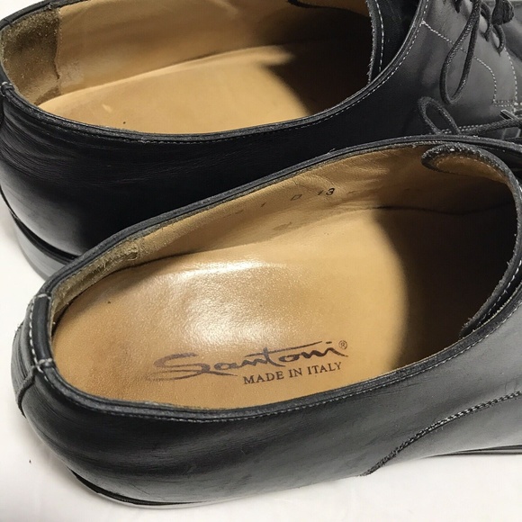 Santoni Mens Leather Oxford Shoes Size 13 D Made In Italy main image 7